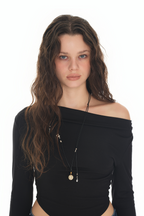 [ONLY ONE] JADE SPHERE GEMSTONE NECKLACE