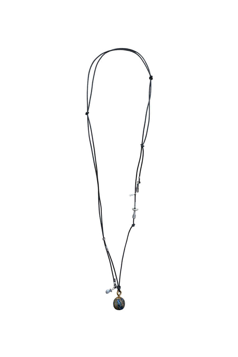 [ONLY ONE] MARBLED WAVE GEMSTONE NECKLACE