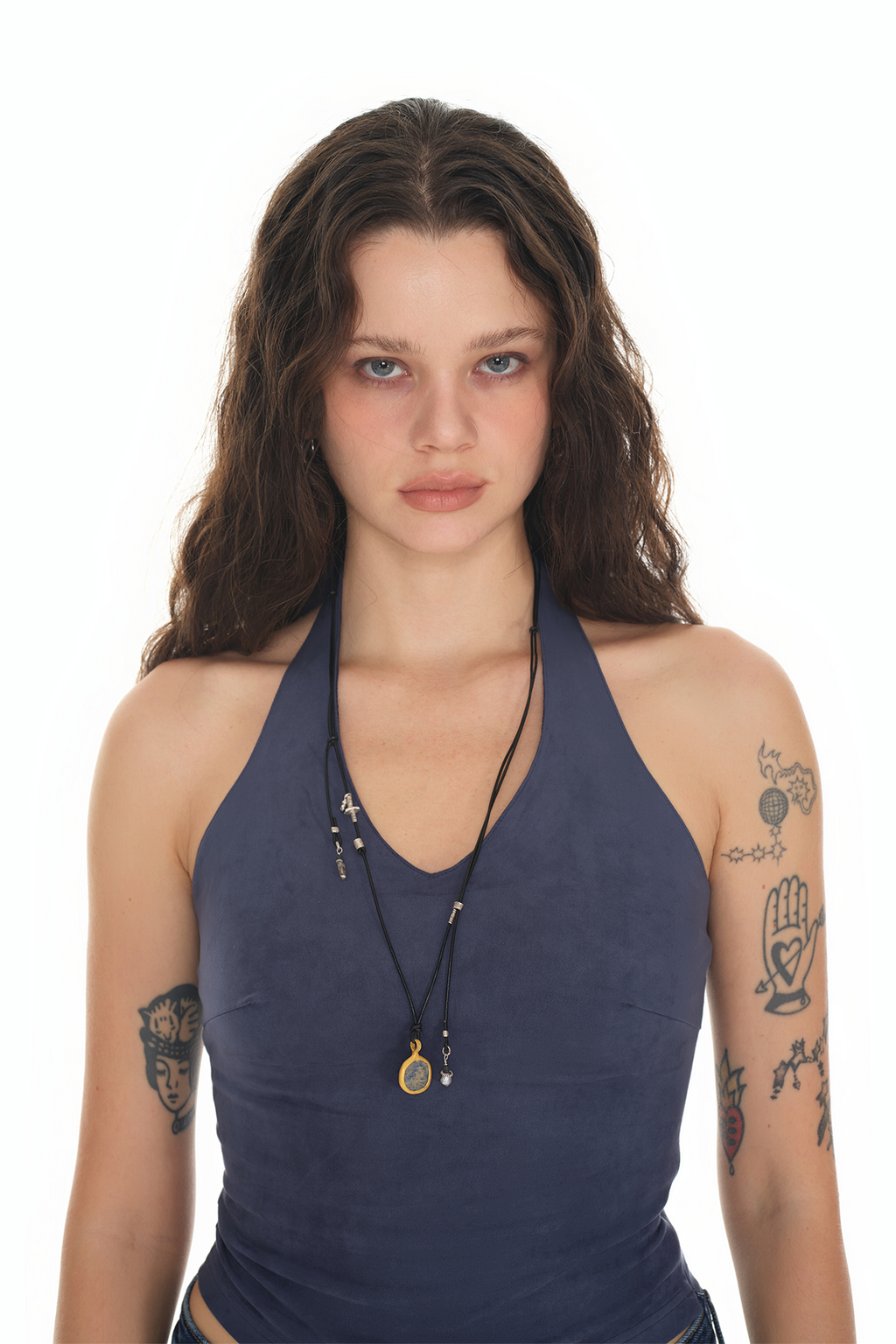 [ONLY ONE] RAW CIRCLE GEMSTONE NECKLACE