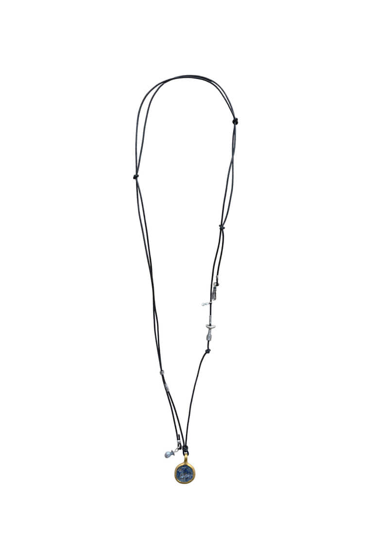 [ONLY ONE] RAW CIRCLE GEMSTONE NECKLACE