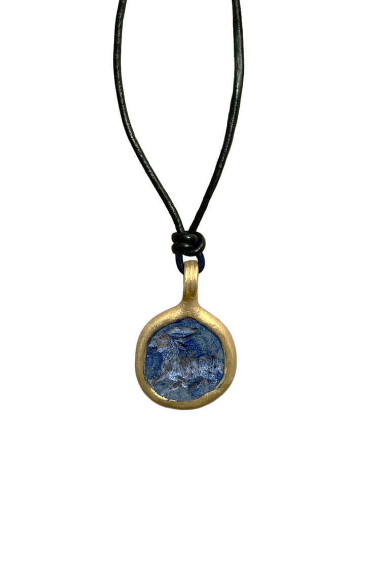 [ONLY ONE] RAW CIRCLE GEMSTONE NECKLACE