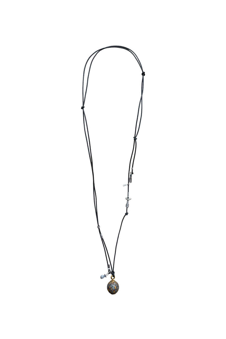 [ONLY ONE] SPOTTED MARBLE GEMSTONE NECKLACE