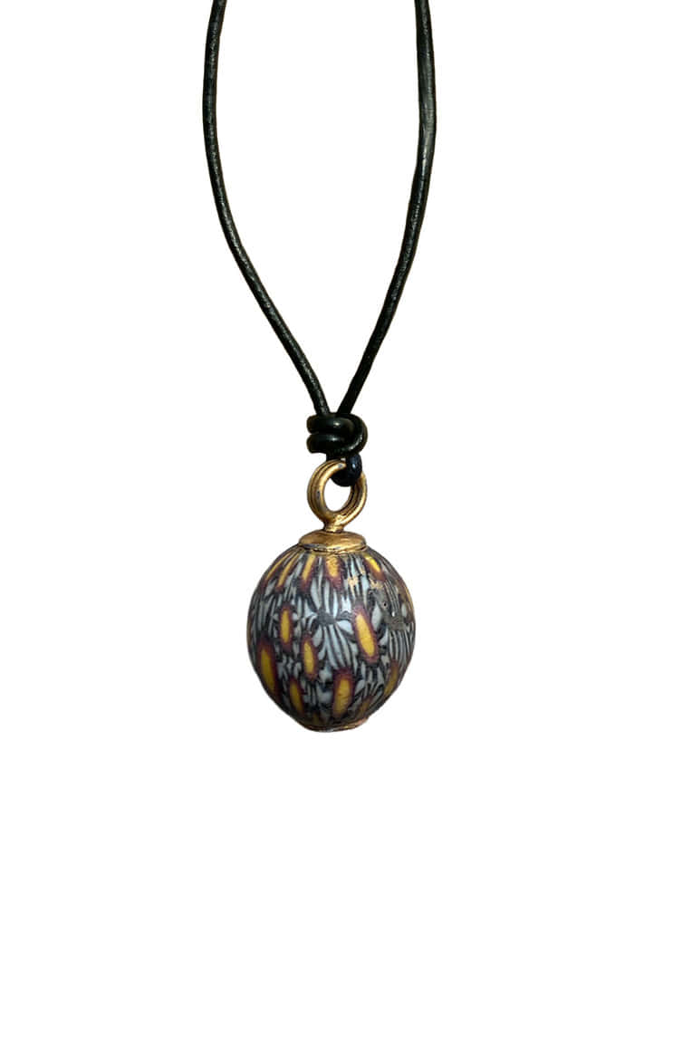 [ONLY ONE] SPOTTED MARBLE GEMSTONE NECKLACE