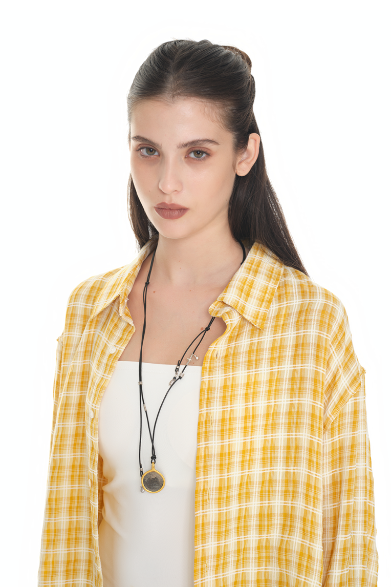[ONLY ONE] TOTEM CIRCLE GEMSTONE NECKLACE