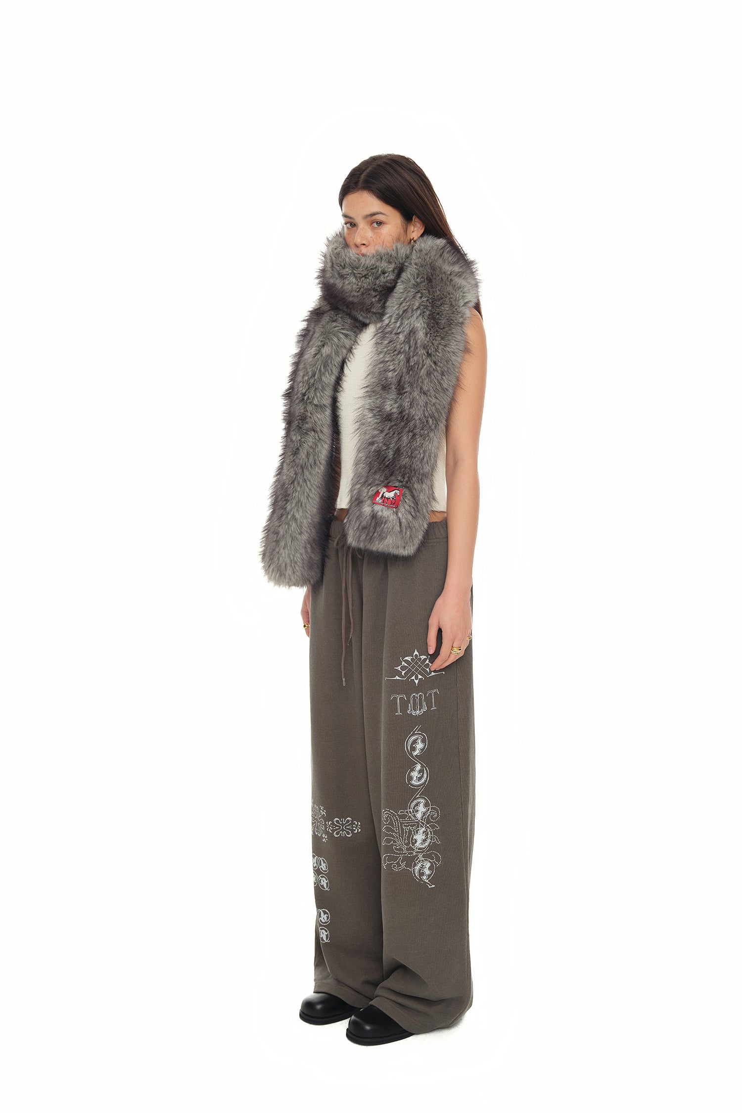 ORNAMENT SWEATPANTS (CHARCOAL)