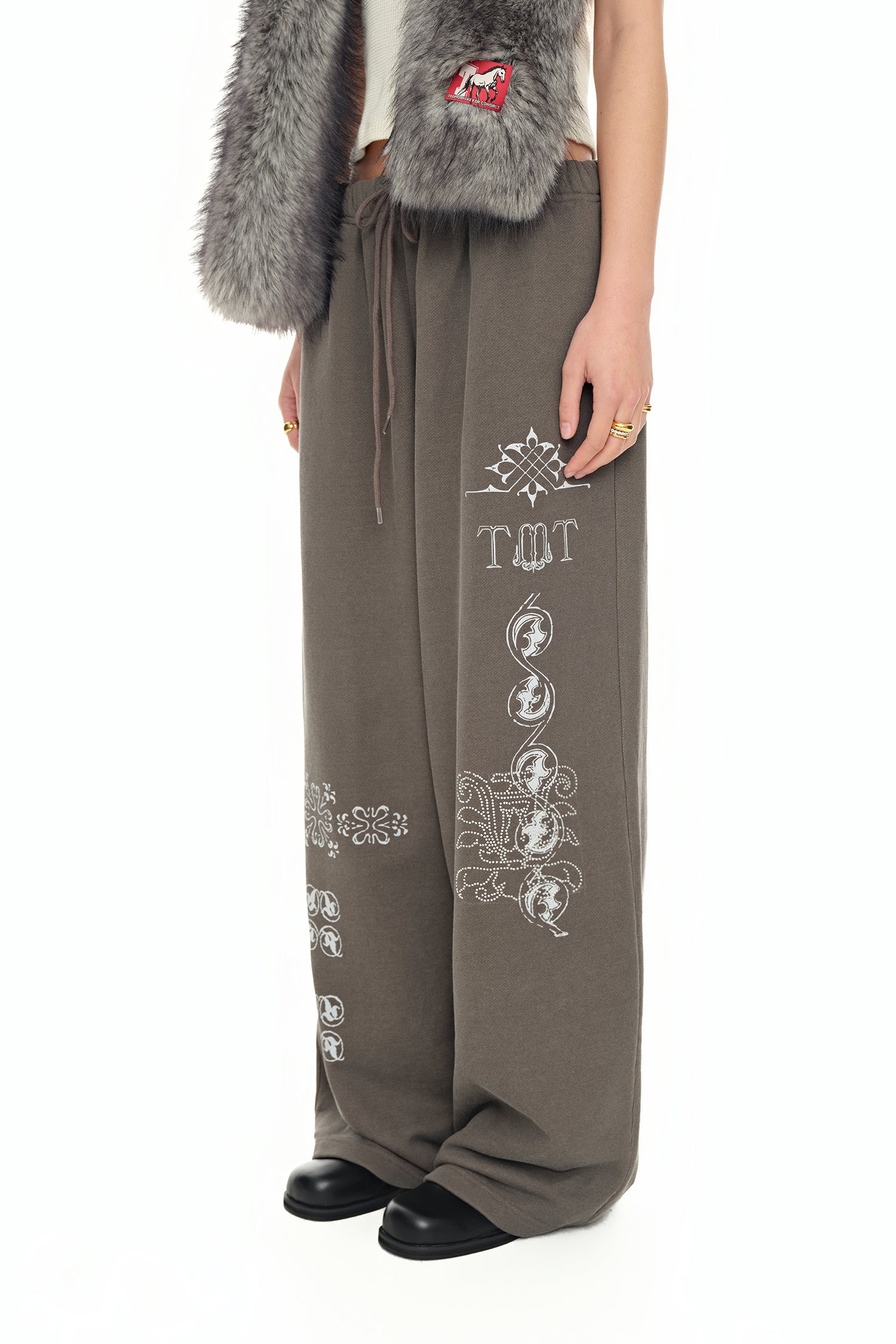 ORNAMENT SWEATPANTS (CHARCOAL)
