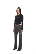 ONE SHOULDER 02 LONG SLEEVE TOP (BLACK)