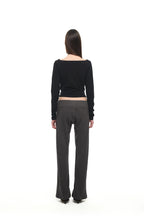 ONE SHOULDER 02 LONG SLEEVE TOP (BLACK)