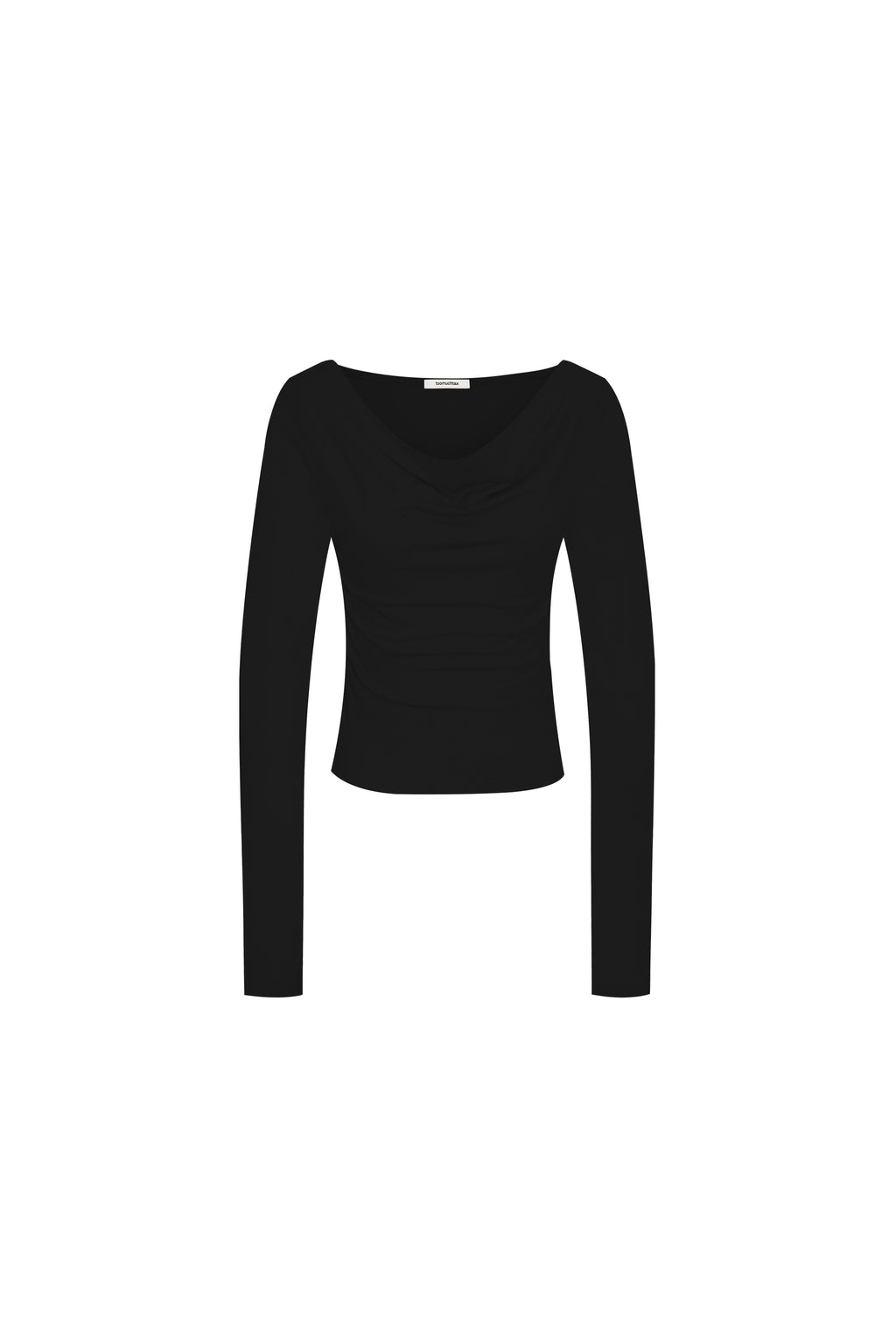 ONE SHOULDER 02 LONG SLEEVE TOP (BLACK)