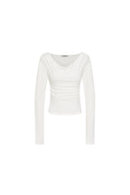 ONE SHOULDER 02 LONG SLEEVE TOP (WHITE)
