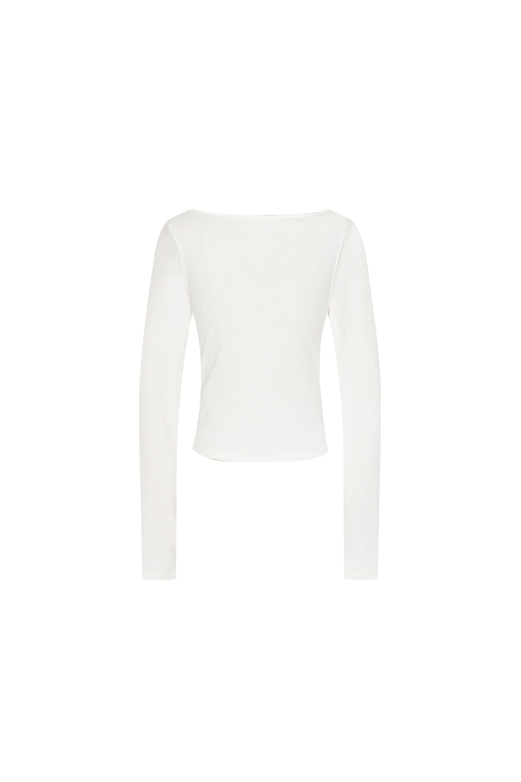 ONE SHOULDER 02 LONG SLEEVE TOP (WHITE)