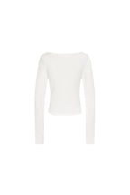 ONE SHOULDER 02 LONG SLEEVE TOP (WHITE)