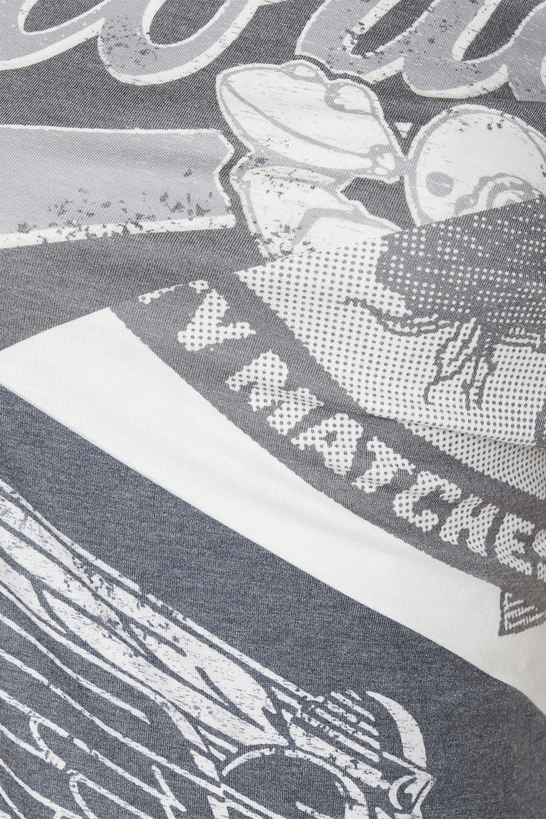 REWORK ONE SHOULDER T-SHIRT (CHARCOAL)