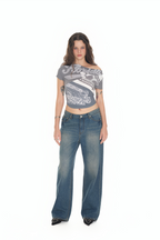 REWORK ONE SHOULDER T-SHIRT (CHARCOAL)