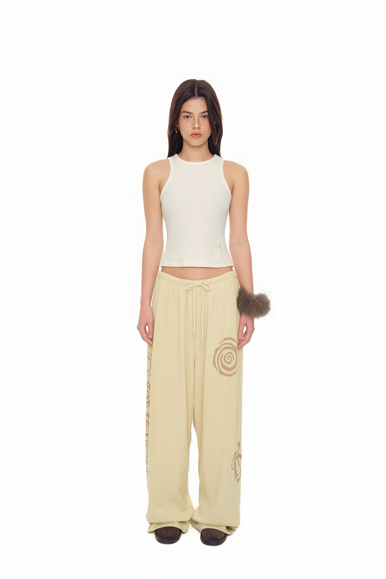 SUN DISC 02 WAFFLE PANTS (BUTTER)