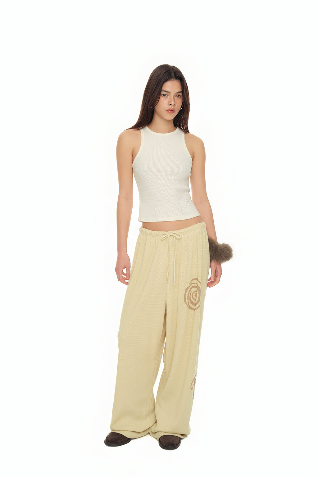 SUN DISC 02 WAFFLE PANTS (BUTTER)