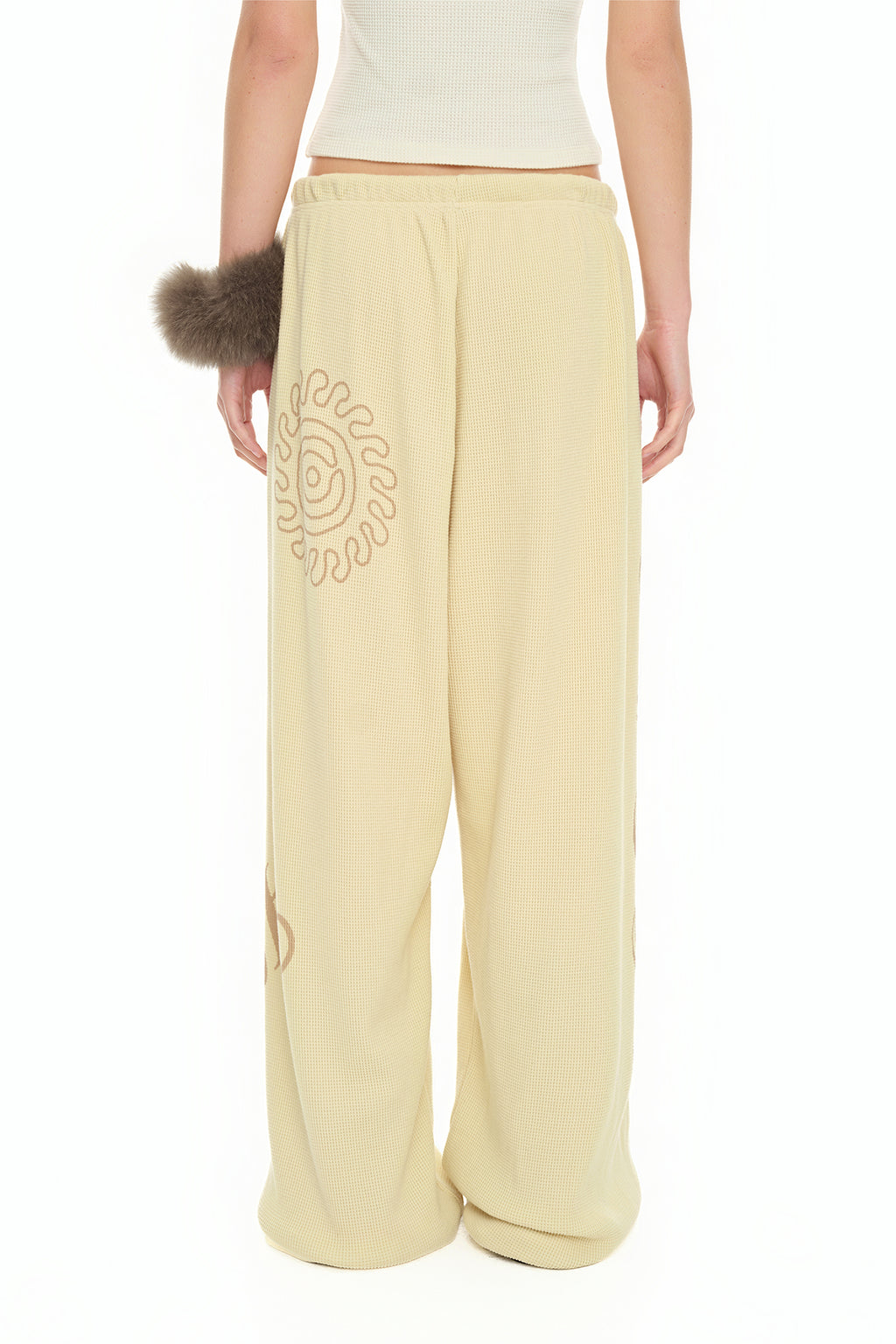 SUN DISC 02 WAFFLE PANTS (BUTTER)
