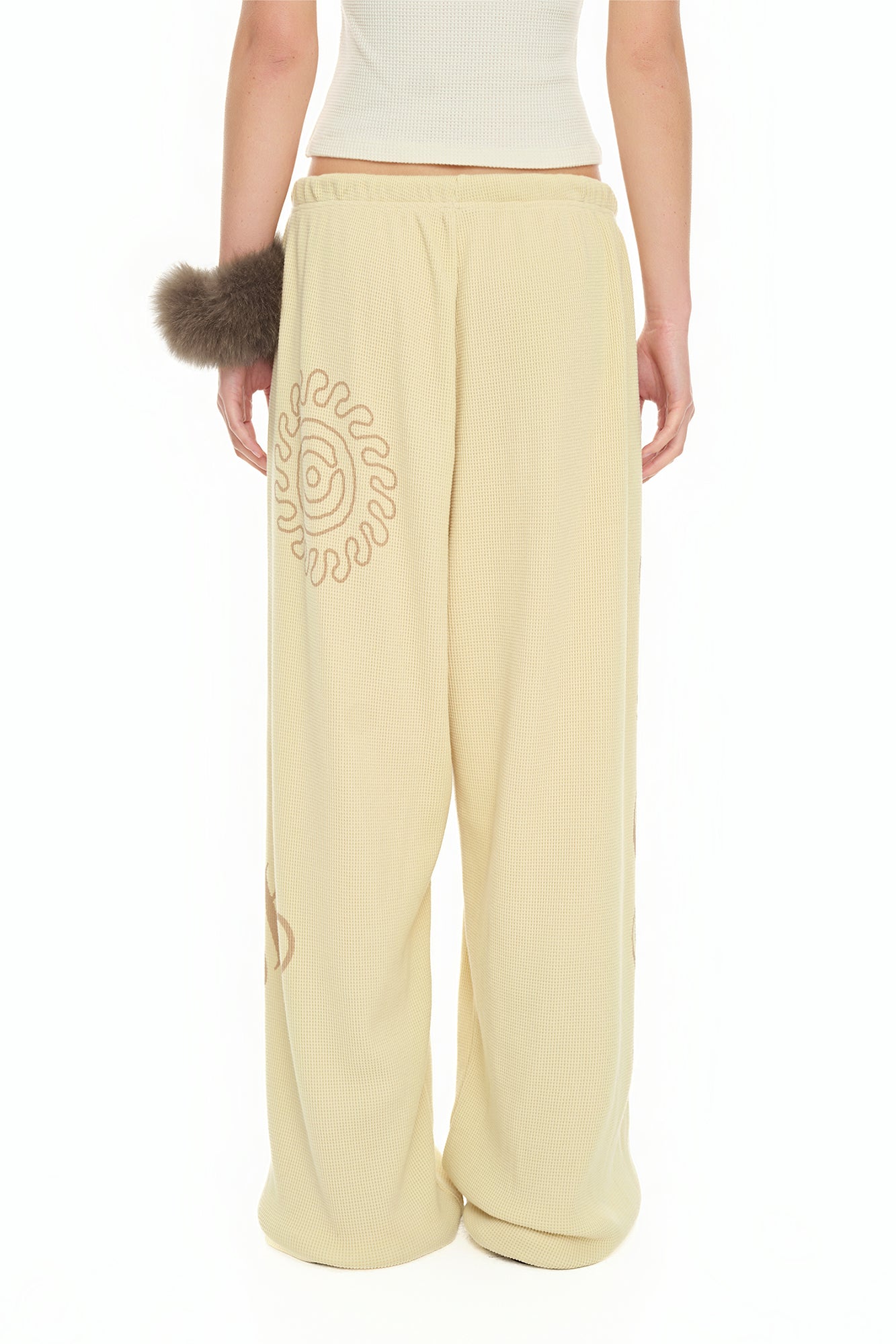 SUN DISC 02 WAFFLE PANTS (BUTTER)