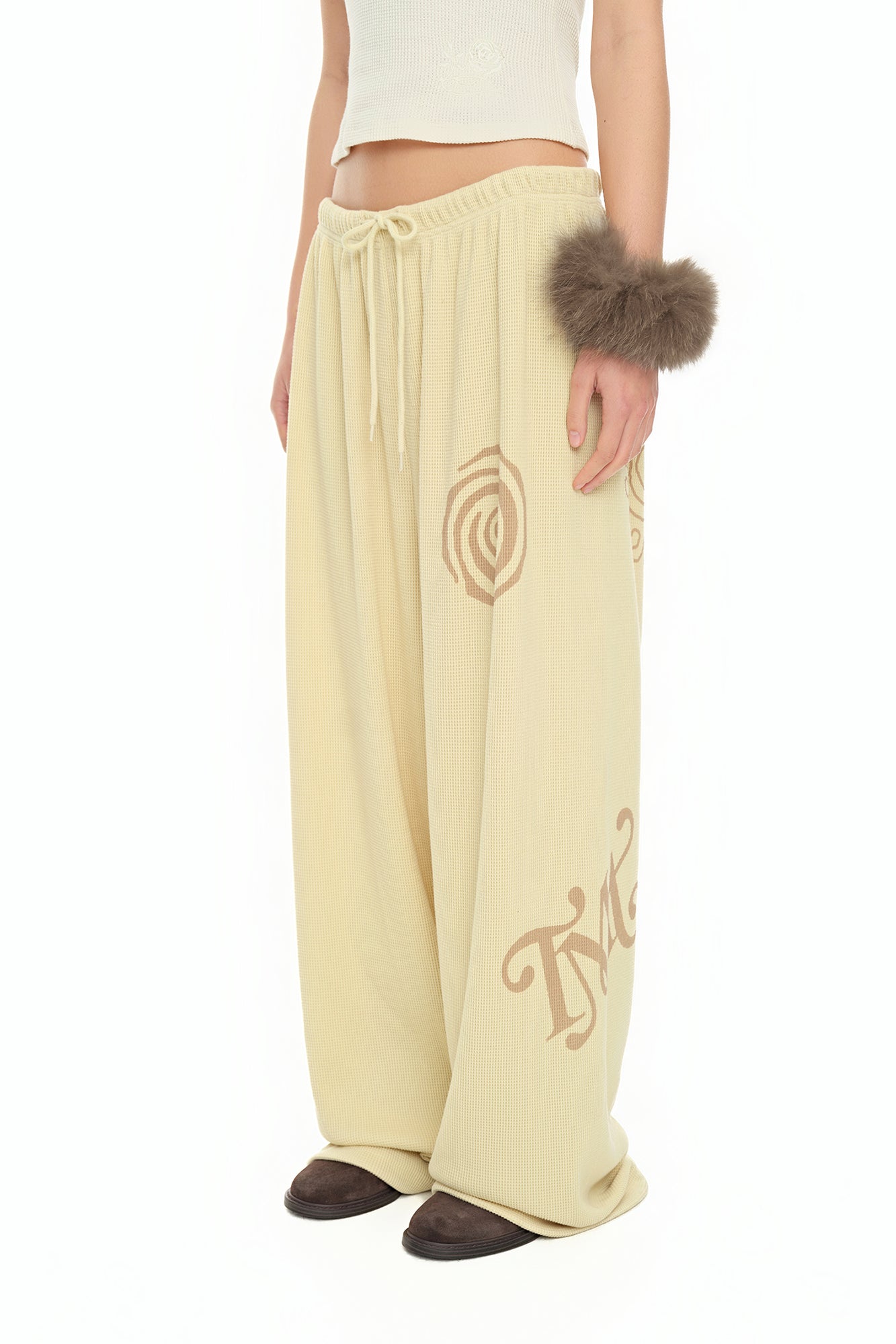 SUN DISC 02 WAFFLE PANTS (BUTTER)
