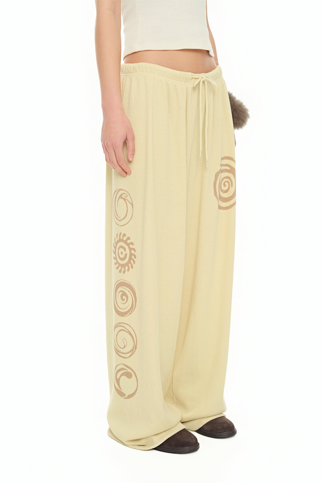 SUN DISC 02 WAFFLE PANTS (BUTTER)