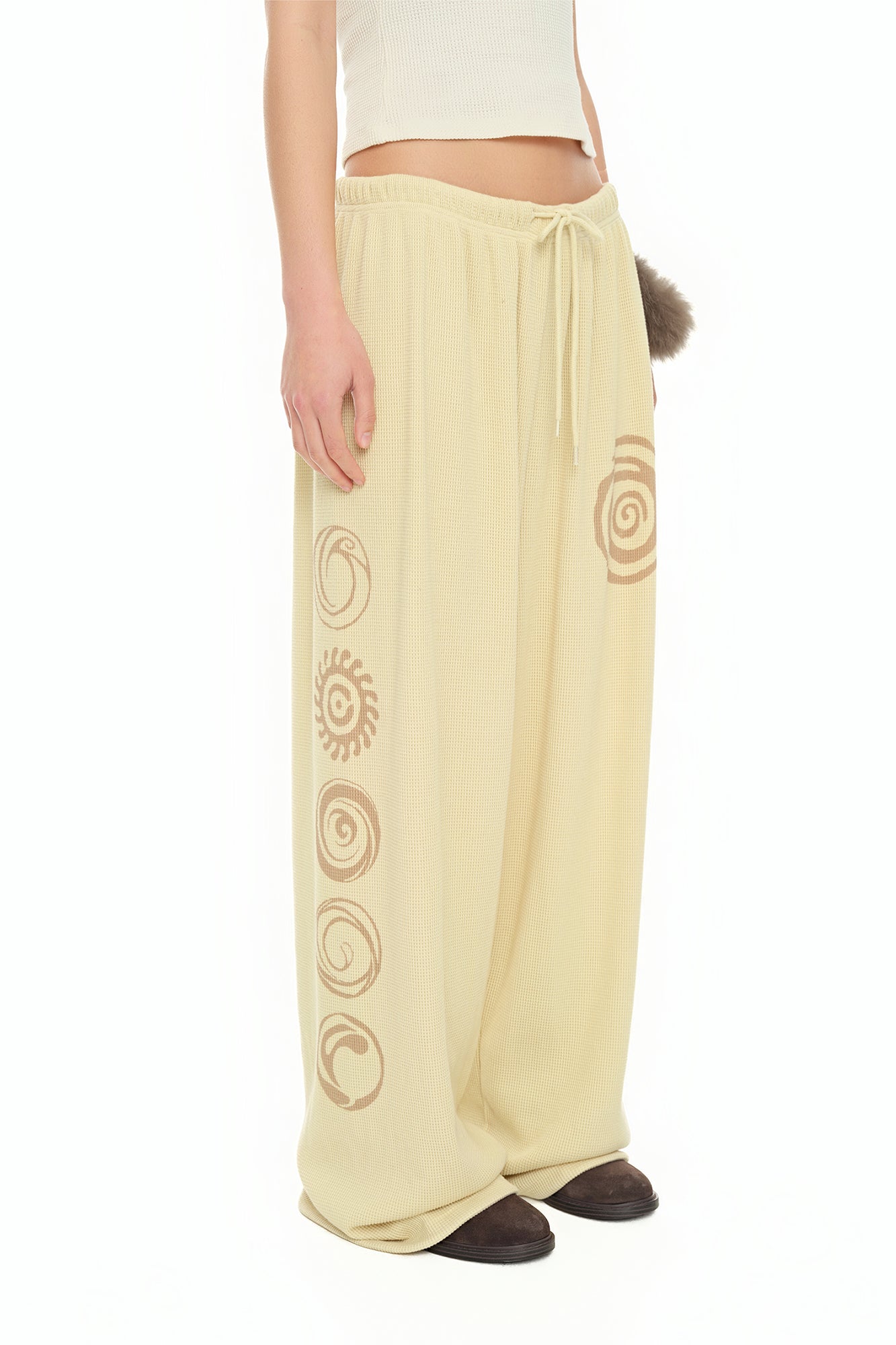 SUN DISC 02 WAFFLE PANTS (BUTTER)