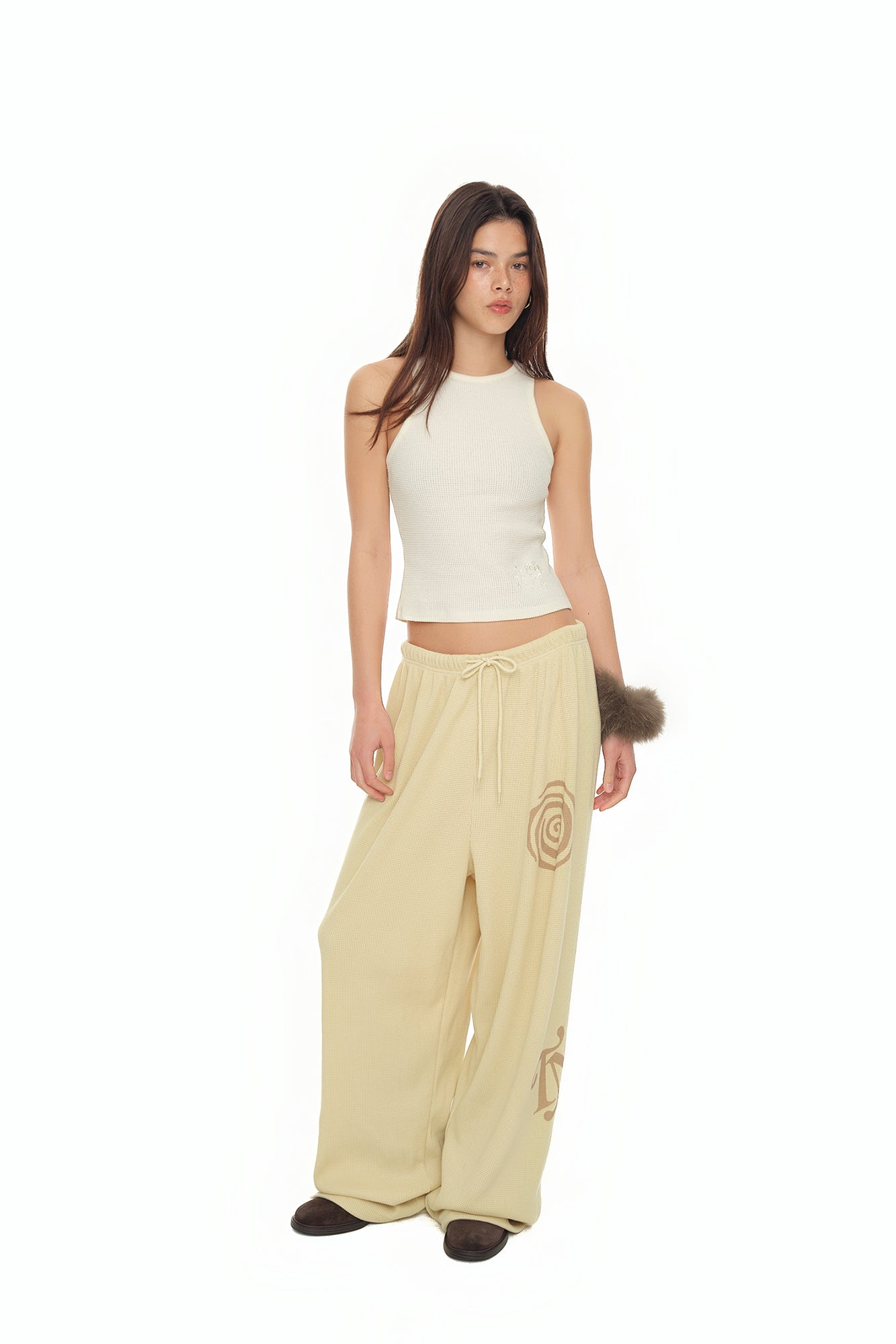 SUN DISC 02 WAFFLE PANTS (BUTTER)