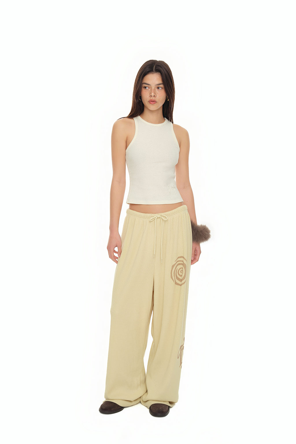 SUN DISC 02 WAFFLE PANTS (BUTTER)