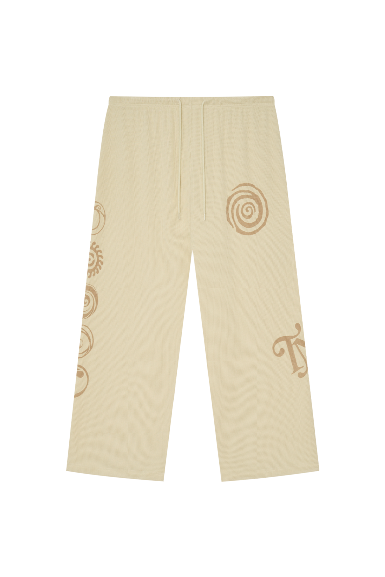 SUN DISC 02 WAFFLE PANTS (BUTTER)