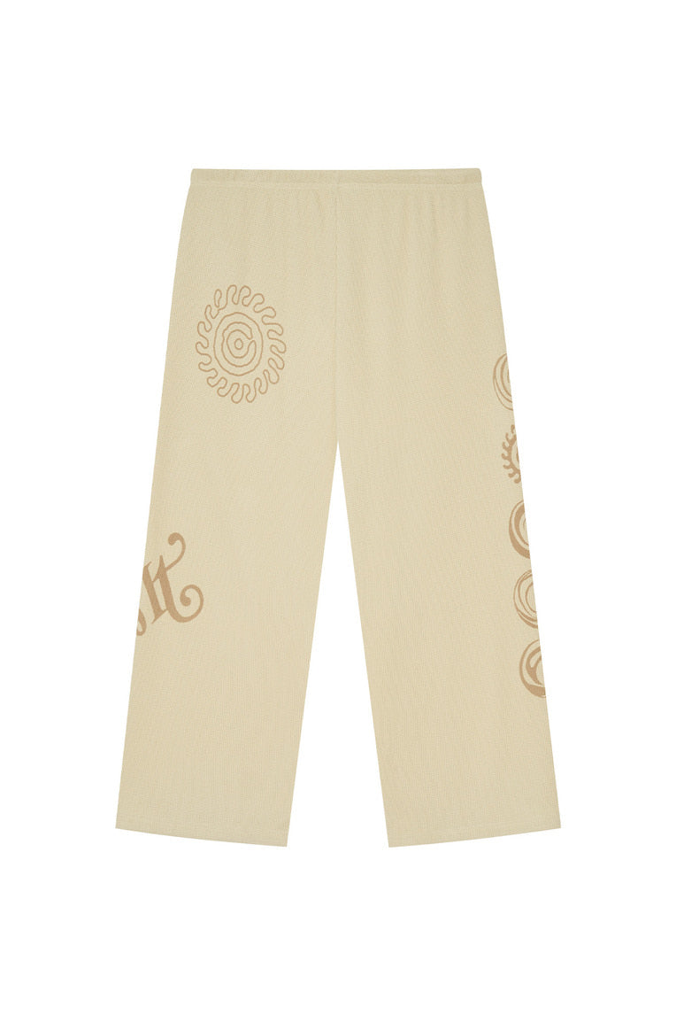 SUN DISC 02 WAFFLE PANTS (BUTTER)