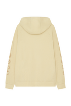 SUN DISC 02 WAFFLE ZIP-UP HOODIE (BUTTER)