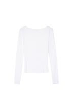 SCOOP NECK LACE TRIMMING CARDIGAN (WHITE)
