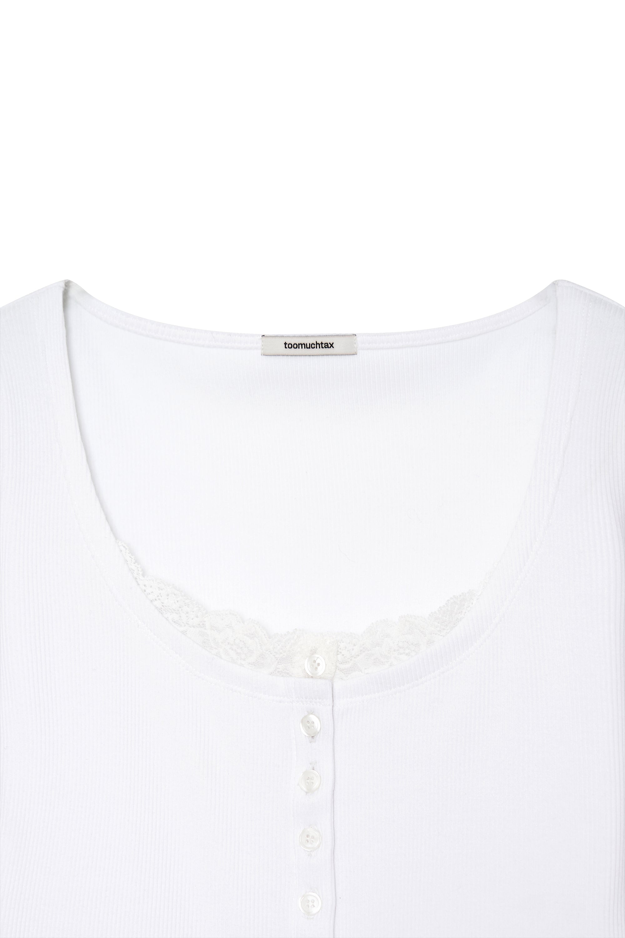 SCOOP NECK LACE TRIMMING CARDIGAN (WHITE)