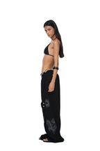 TAROT 02 WAFFLE PANTS (BLACK)