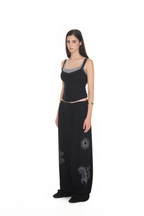 TAROT 02 WAFFLE PANTS (BLACK)