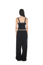 TAROT 02 WAFFLE PANTS (BLACK)