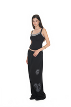 TAROT 02 WAFFLE PANTS (BLACK)