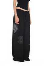 TAROT 02 WAFFLE PANTS (BLACK)