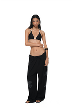 TAROT 02 WAFFLE PANTS (BLACK)
