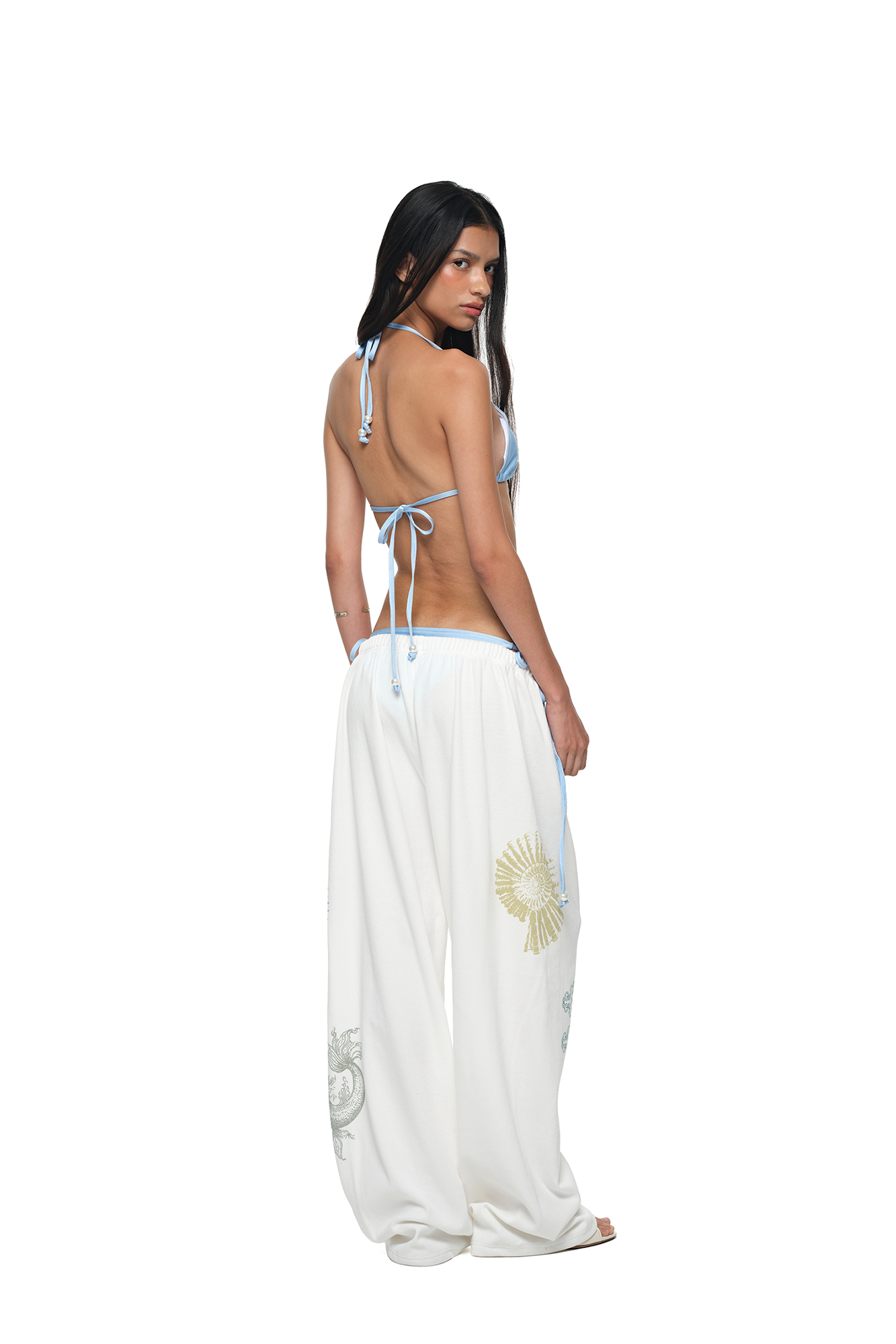 TAROT 02 WAFFLE PANTS (WHITE)