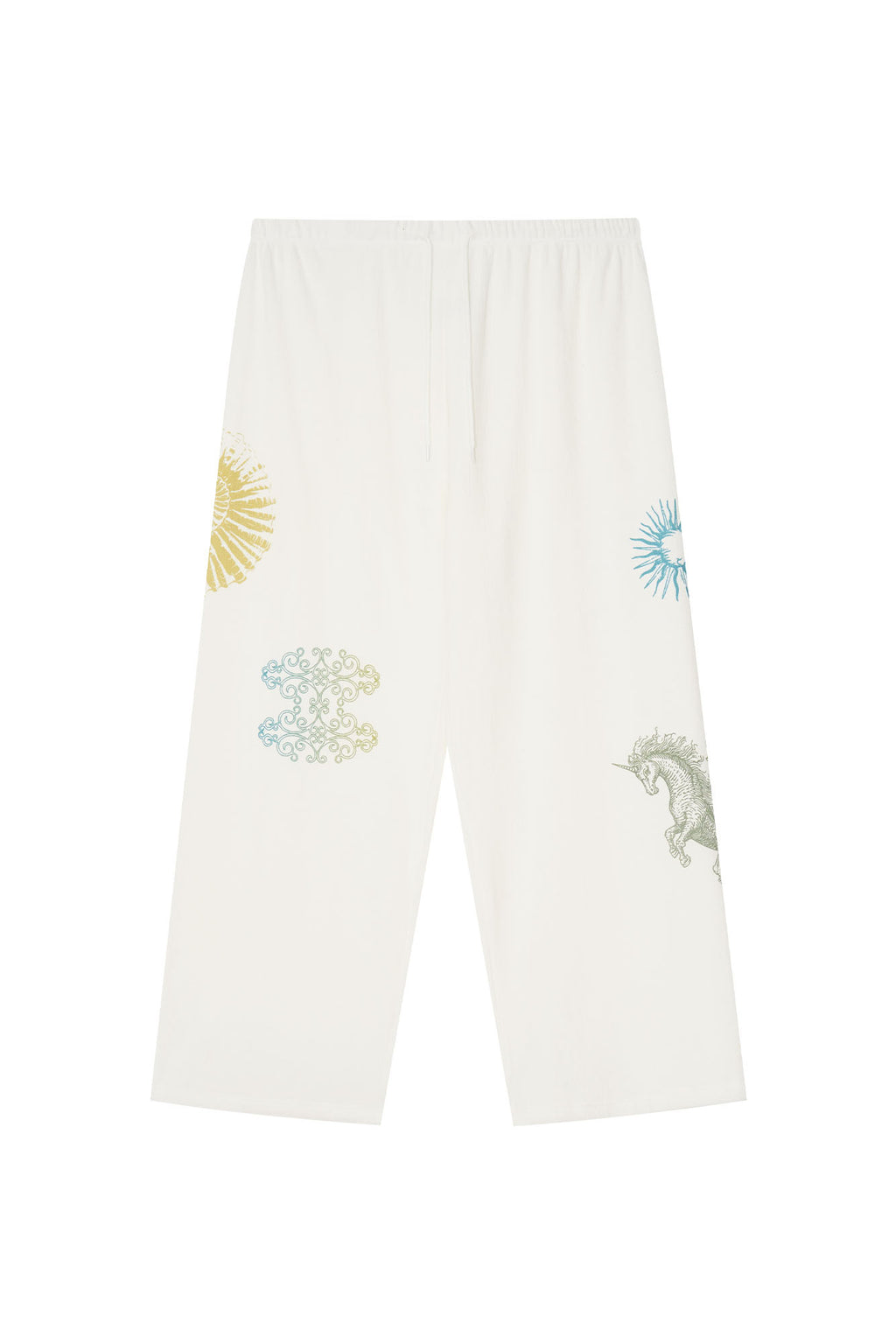TAROT 02 WAFFLE PANTS (WHITE)