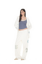TAROT 02 WAFFLE PANTS (WHITE)