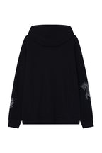 TAROT 02 WAFFLE ZIP-UP HOODIE (BLACK)