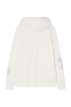 TAROT 02 WAFFLE ZIP-UP HOODIE (WHITE)