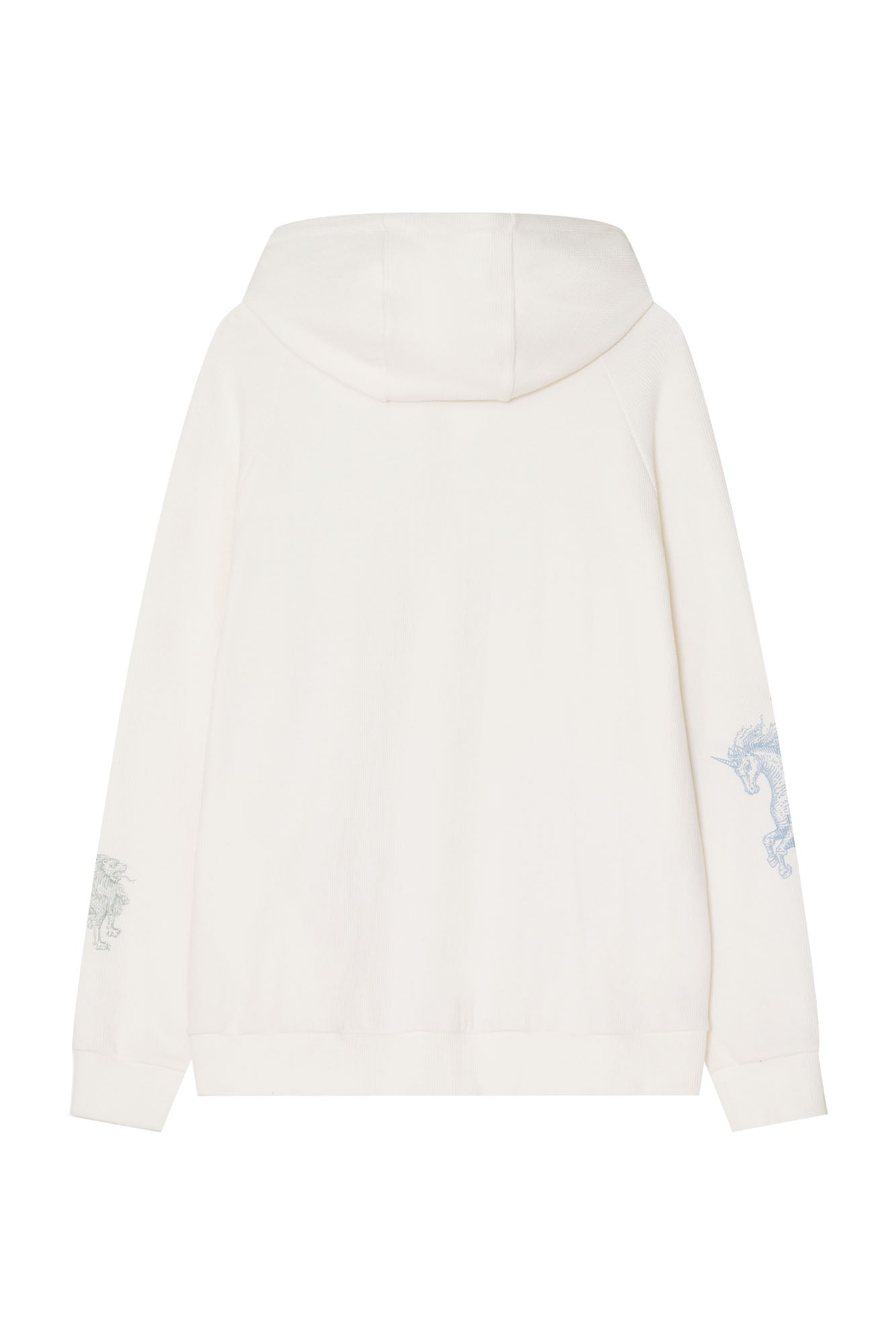 TAROT 02 WAFFLE ZIP-UP HOODIE (WHITE)