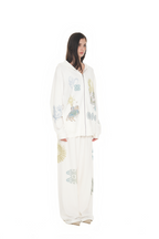 TAROT 02 WAFFLE ZIP-UP HOODIE (WHITE)