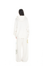TAROT 02 WAFFLE ZIP-UP HOODIE (WHITE)