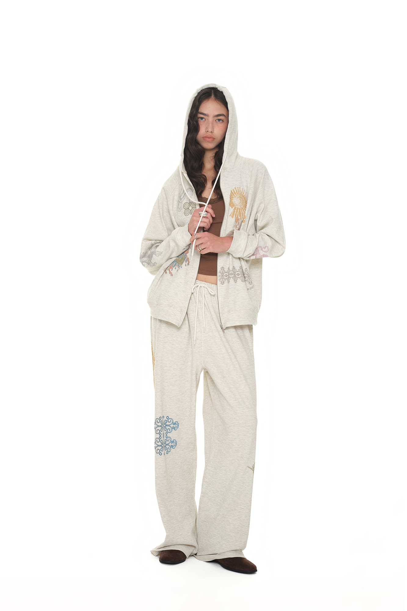 TAROT WAFFLE PANTS (IVORY)