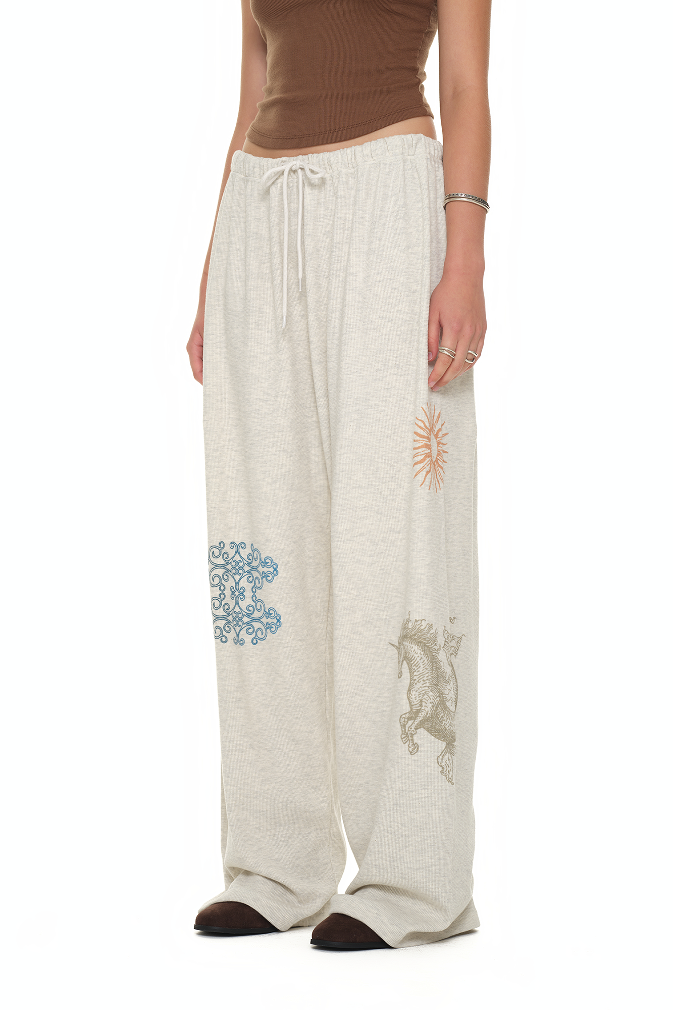 TAROT WAFFLE PANTS (IVORY)