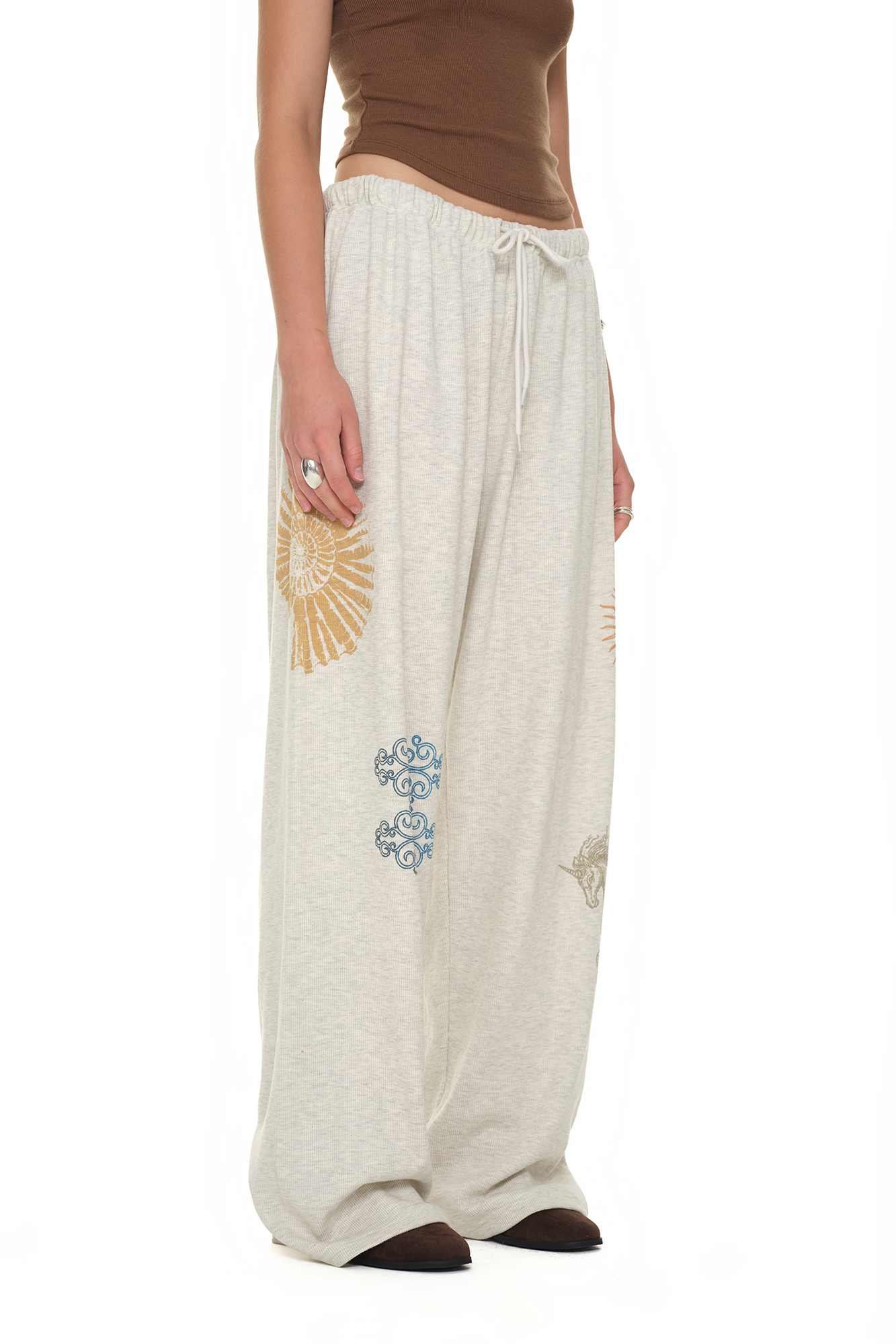 TAROT WAFFLE PANTS (IVORY)