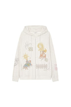 TAROT WAFFLE ZIP-UP HOODIE (IVORY)